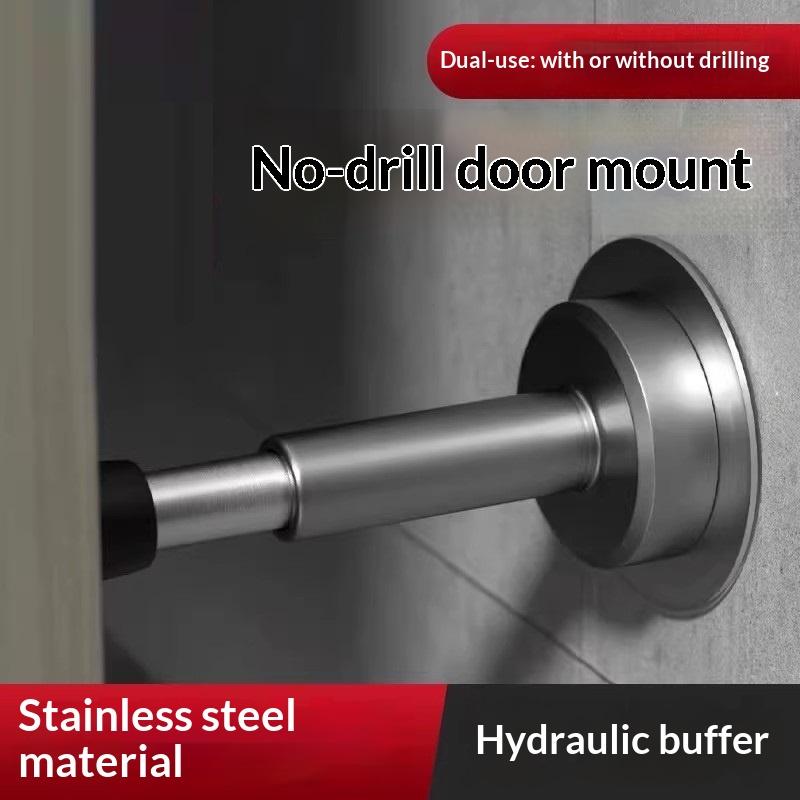 Hydraulic Buffer Door Stopper Wall Mounted Silent Non-Slip Door Bumper for Home Living Room Dining Room Doors