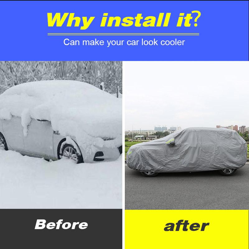 Full Car Cover Rain Sun Snow Waterproof Guard Outdoor Protection Parts Dustproof Accessories Part For Honda Civic 10th -2016