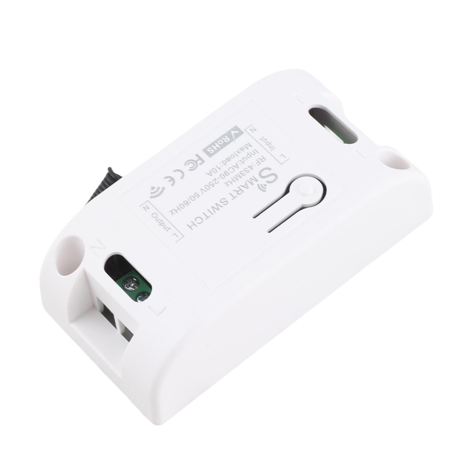 

RF 433Mhz Smart Switch WIFI Network Remote Control Timer Switch Controller AC90‑250V 10A 2200W