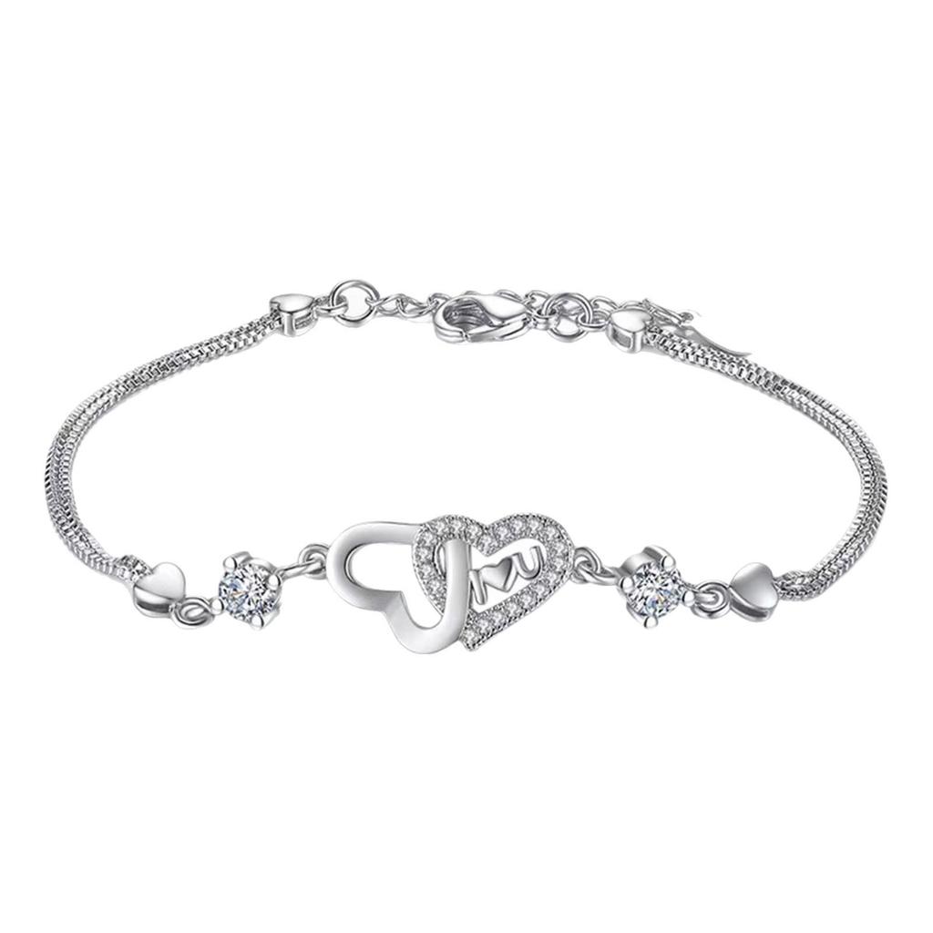 To My Granddaughter Heart Infinity Bracelet – Meaningful Gift with Love Message Card – Birthday, Christmas Present from Grandma