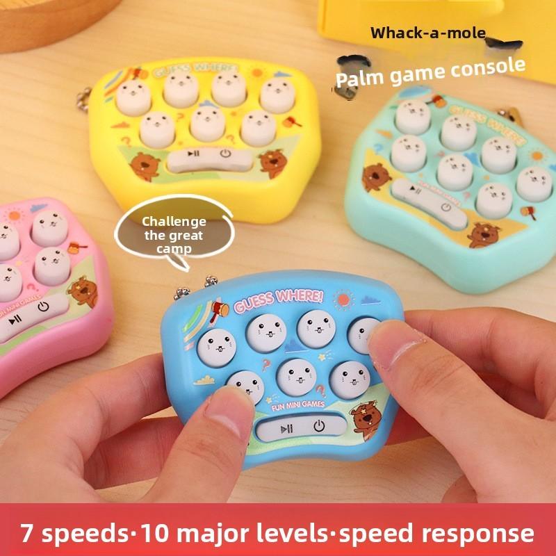 Mini Jogo Whack-a-Mole Chaveiro Com Efeitos Sonoros Para Crianças E Alívio do Estresse