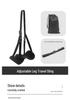 Portable Travel Foot Rest Hammock for Office, Airplane, and Train