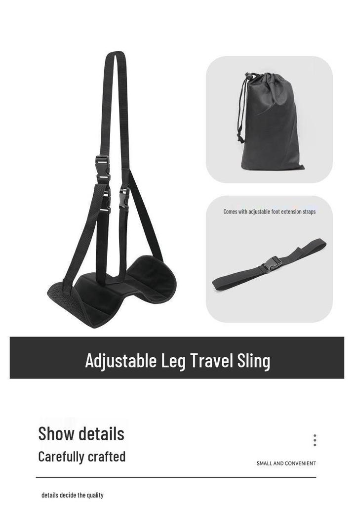 Portable Travel Foot Rest Hammock for Office, Airplane, and Train