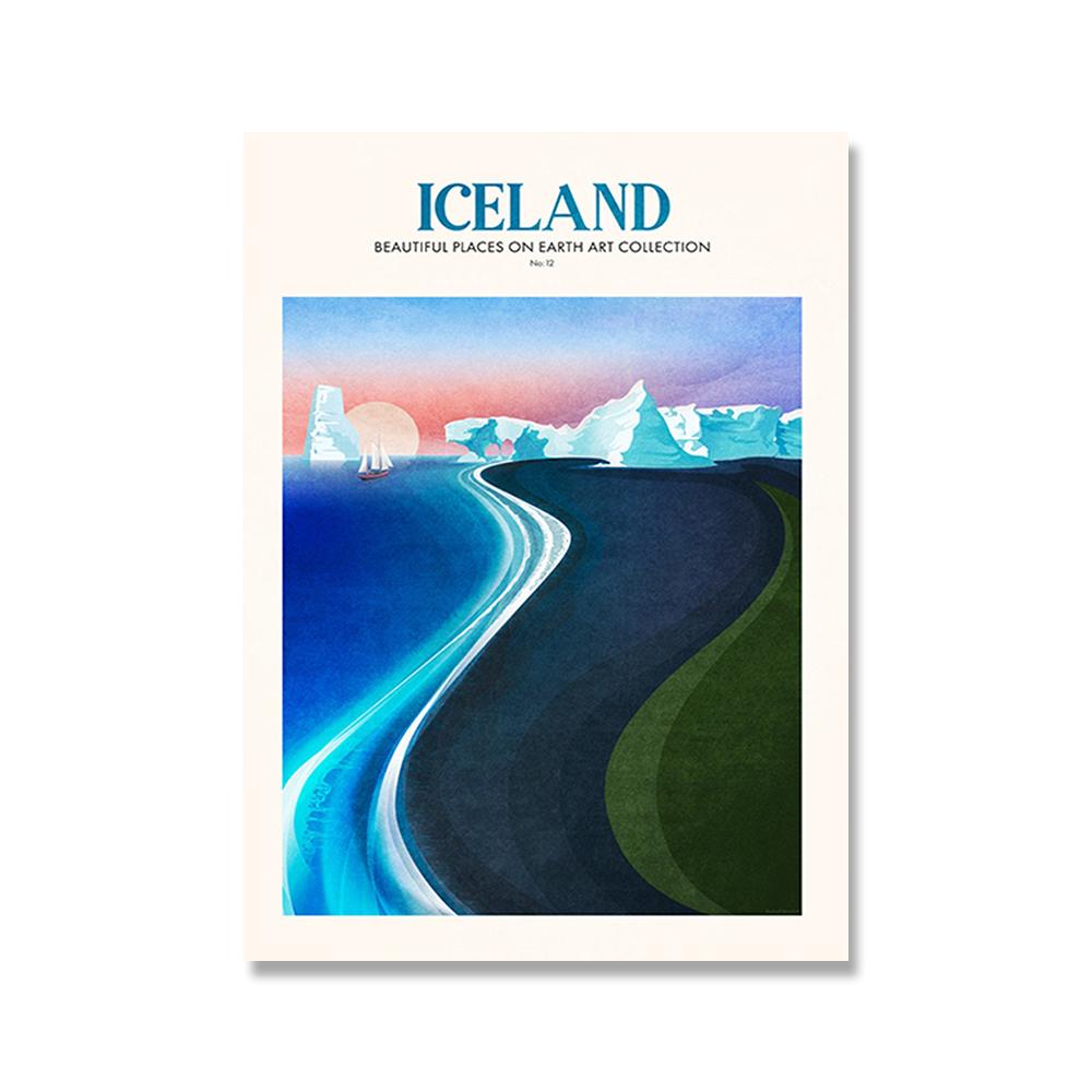 

Тоскана Санторини Калифорния Марокко Япония Исландия Минималистский Путешествие Пейзаж Плакат Картина на холсте Настенная картина Home Deco 30x40cm No Framed