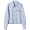 Sancai 2026 Spring Plaid Long-Sleeve Shirt