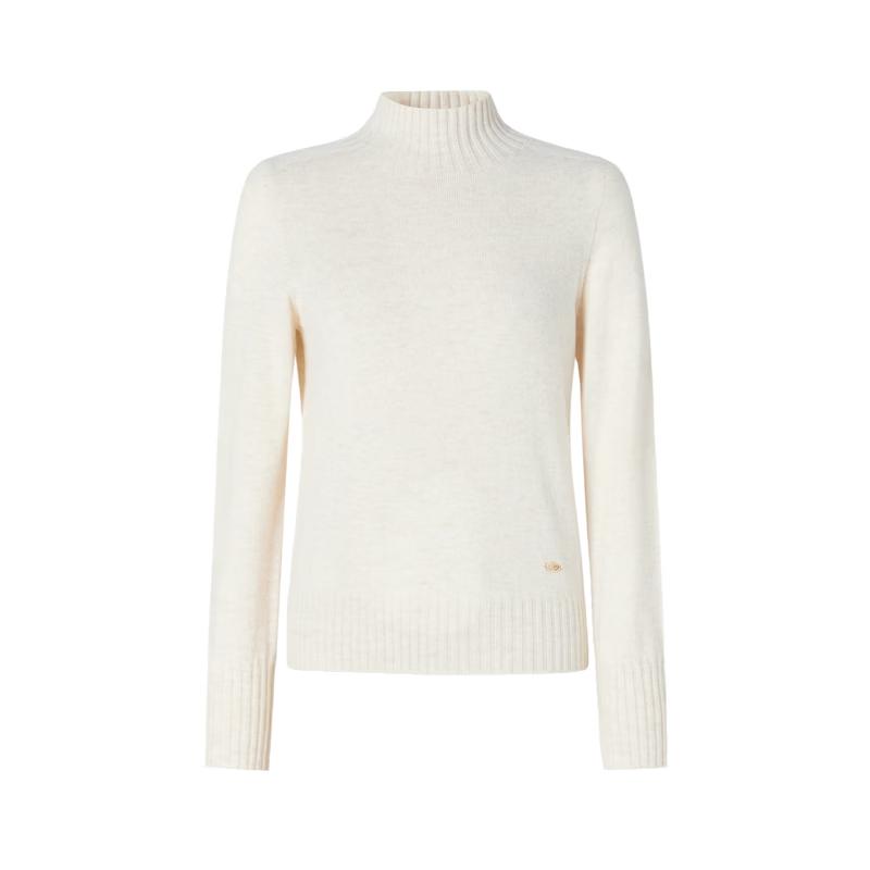 

JUZUI Women s Loose Fit Wool Cashmere High-Collar Pullover Sweater XL