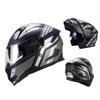 Full Face Motorcycle Helmet With Flip-Up Visor 3C Certified ABS Safety Gear Winter Riding Men Women Universal Size