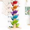 Assembling Building Blocks Mulitcolor Leaves Ball Inverted Beads Game Assembly Model Kindergarten Music Rainbow Tree Educational