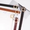 Belt Waist Small Student Pants Buckle Simple Versatile Fashionable Women