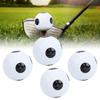 4 Stück Golf Putting Übung Doppelschicht Spielball Weiß Schwarz Ball Schwarzer Punkt Ball