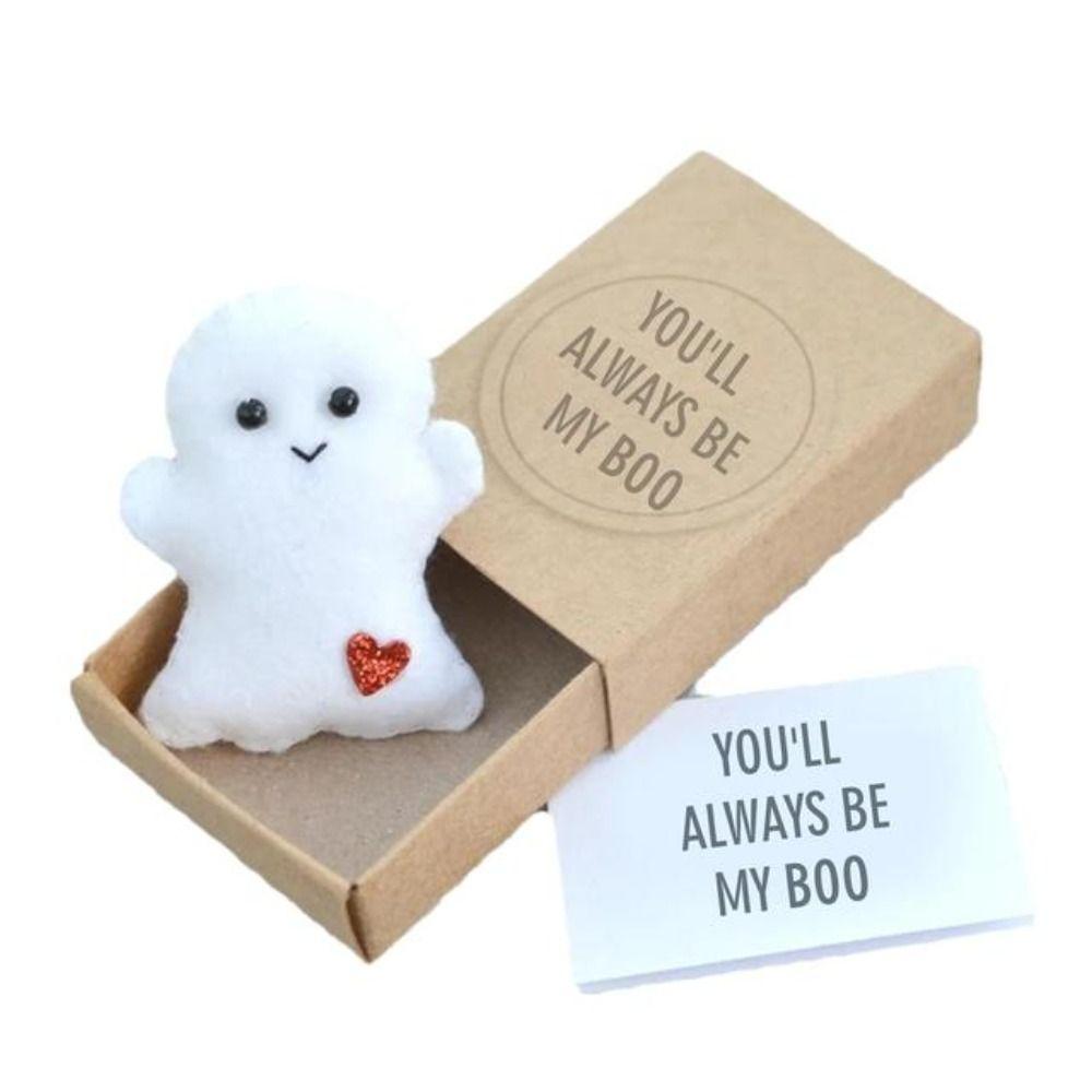 Halloween Ghost Matchboxes Mini Cute Ghost Matchboxes Gift With Cards Halloween Boo Signs Halloween Party Favor Supplies