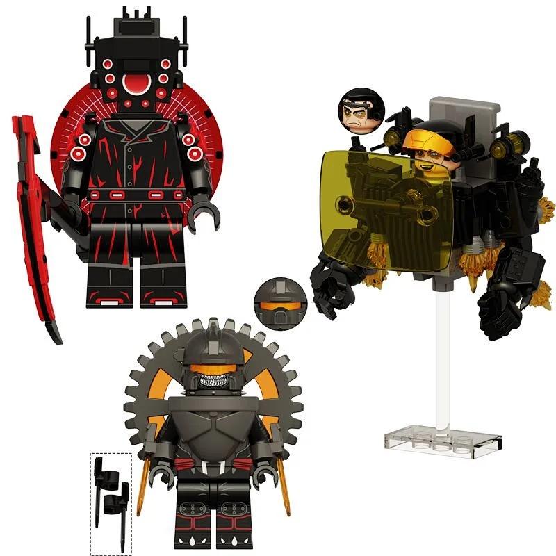 Collection of Toilet Man Building Block Toys