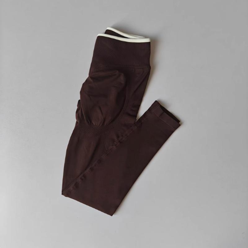 Women's Color Block High-Waisted Tummy Control Yoga Pants