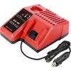 Car Charger for Milwaukee 12V 14V 18V Li-ion Battery 48-11-2401, 48-11-2402 Cigarette Lighter Plug Multi-Voltage Charger