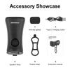 Bike Bell Loud Warning Safety Bell Rechargeable Bicycle Handlebar Alarm Ring Bell 5 Sound Modes Cycling Scooter Bike Accessories