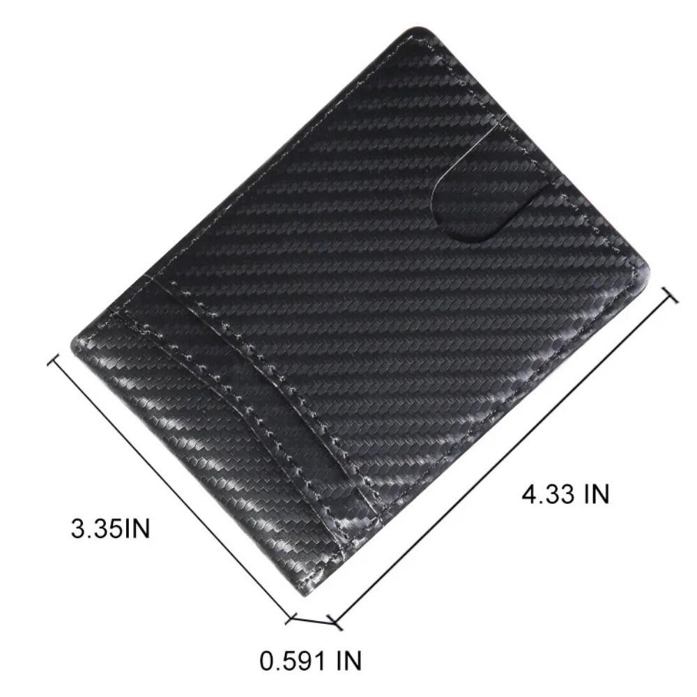 Anti-Theft Carbon Fiber Card Holder Minimalist Men Wallets Credit Card Holder  Business