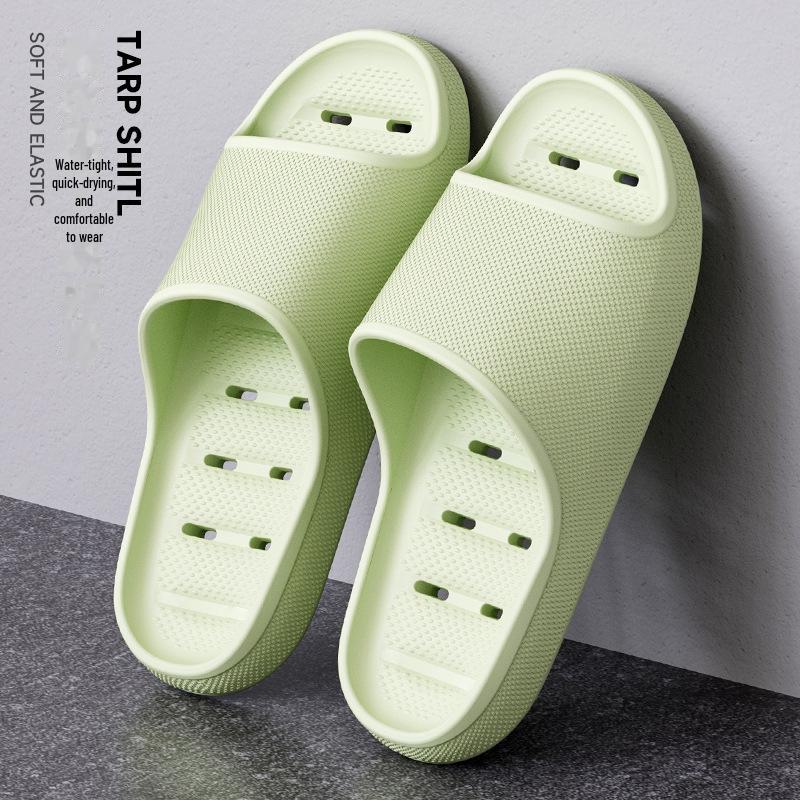 EVA Sklisikre Tykksålede Badesandaler - Sommer Deodorant, Hul Design for Innendørskomfort