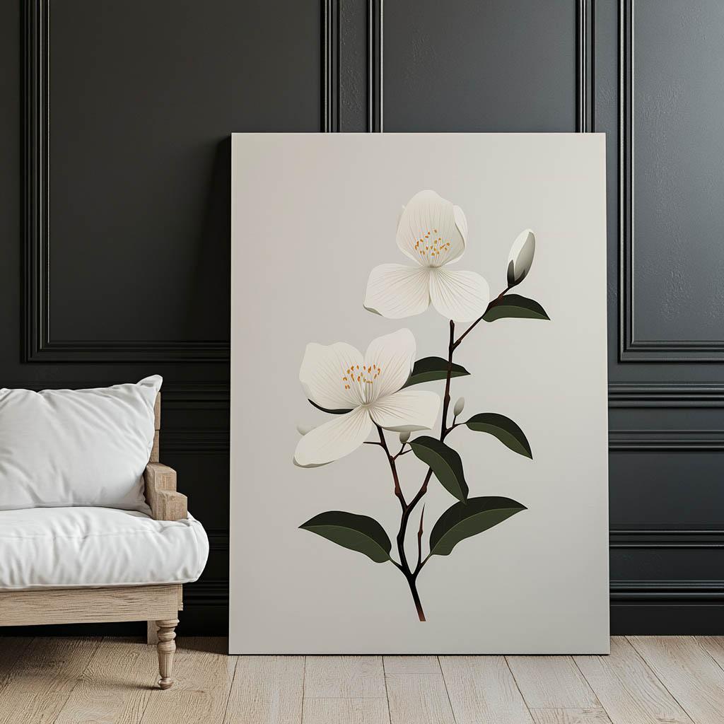 Jasmine Branch Jasmine Branch, 30X40 Cm, Frameless, 230 Gsm Matte Paper