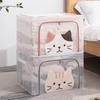 Transparent Storage Box Foldable Large Capacity Clothes Organizer For Bedroom And Closet