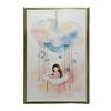 Cloud Carousel of Dreams Cloud Carousel of Dreams, 40X50 Cm, Gold Aluminum Frame, 230 Gsm Matte Paper