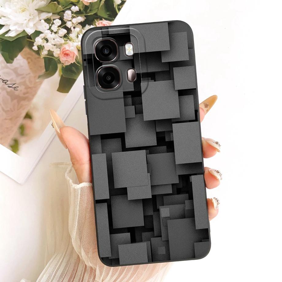 For Oppo A6S 4G 5G CPH2815 CPH2789 Oppo A6 Pro 5G India Phone Case Floral Moon Nigth Bow Pattern Funda Soft Matte Silicone Cover
