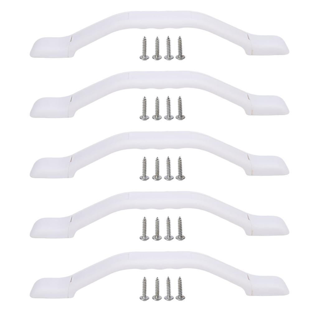 5 Stück RV Haltegriffe ABS-Kunststoff Stützhandlauf Eingangstür Haltegriff für Zuhause LKW Anhänger Stufe