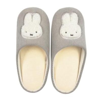 Marimo Craft Miffy Patch Slippers DBM-2574 GY MIFFY 24.0 Cm