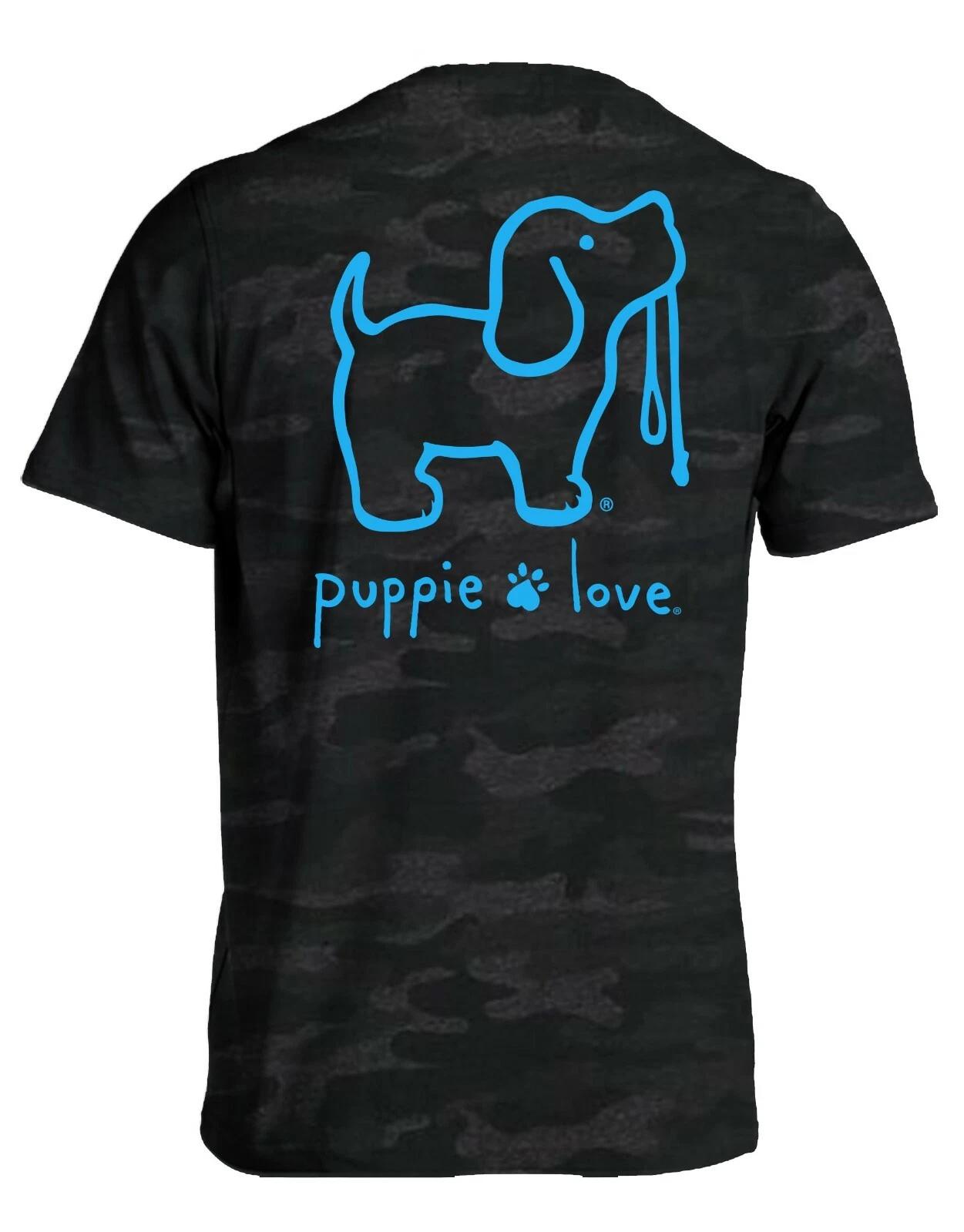 New PUPPIE LOVE Storm Camo T Shirt S