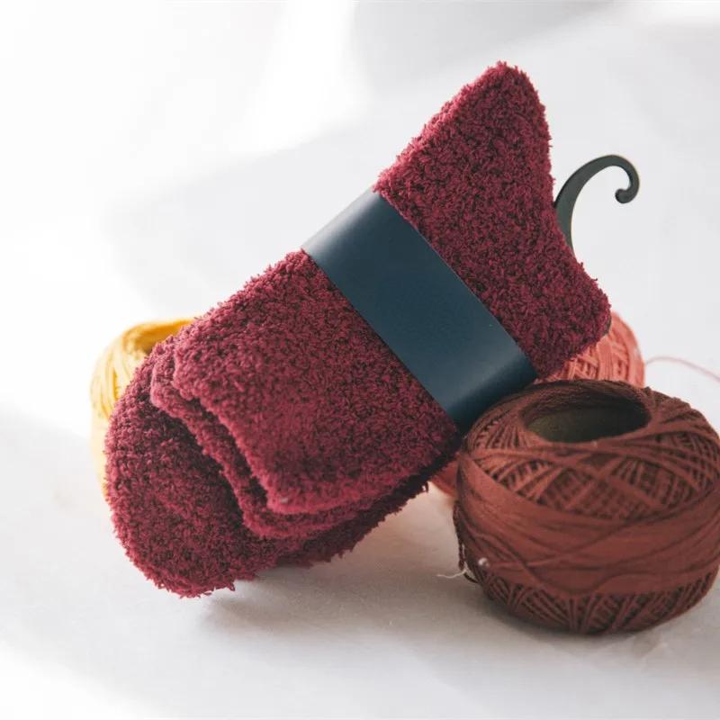 1/3pairs Men Coral Fleece Socks Winter Thick High Quality Home Floor Warm Cold Snow Boot Socks Male's Cotton Plush Thermal Sock