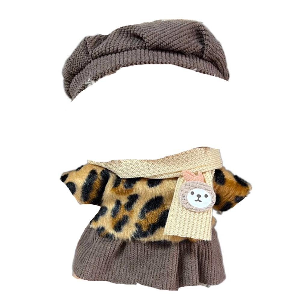 

1 комплект Футболка Одежда для куклы Лабубу Брюки на лямках Плюшевая одежда для кукол для 17 см Лабубу style 1