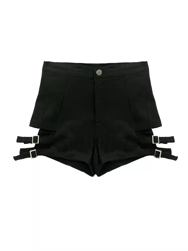 2024 Spring High Waist Black Jazz Dance Shorts for Women - Sexy Hip Pole Dance Style