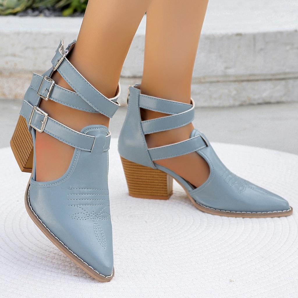 Large Size Fashion High Heel Sandals Women New Thick Heel Shoes