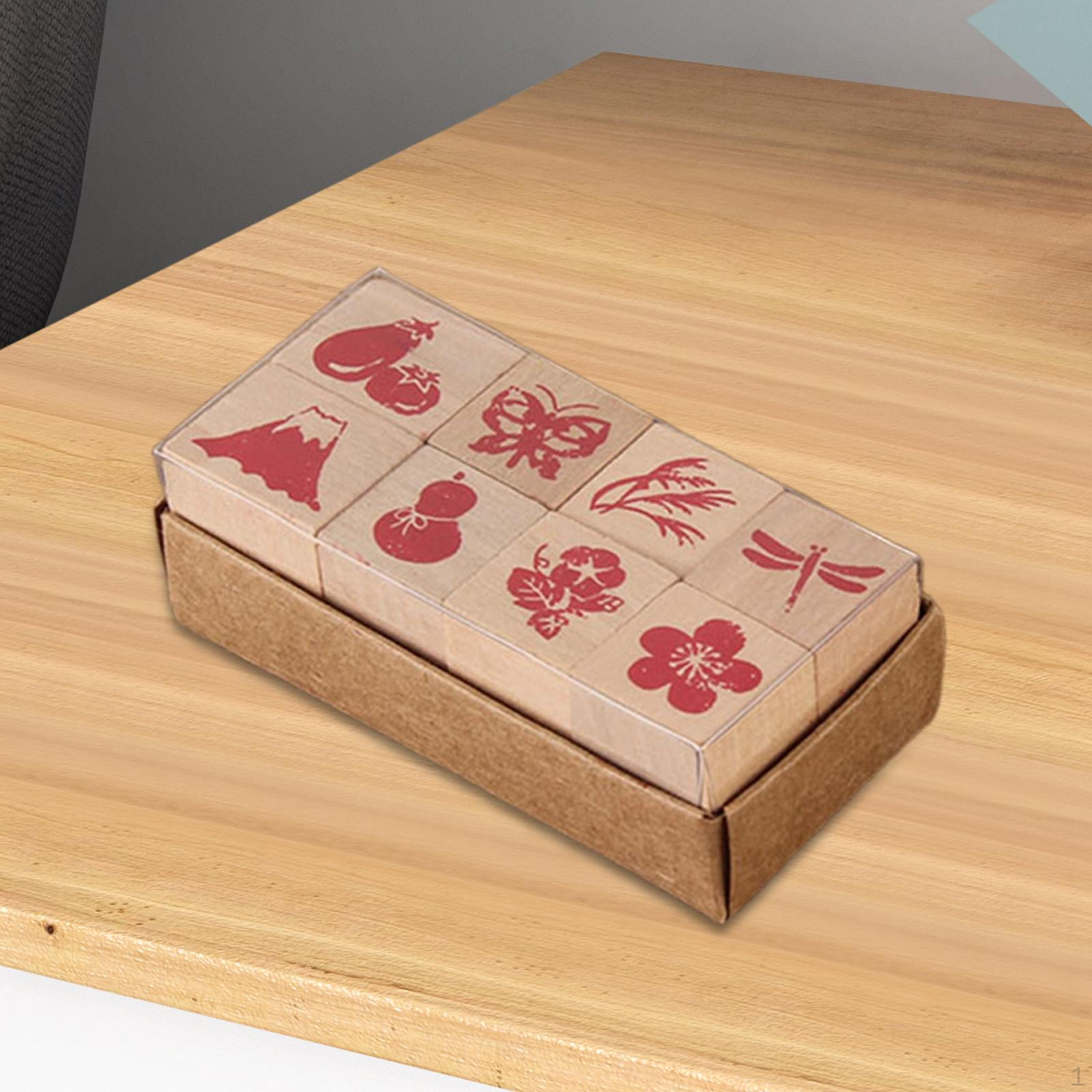 

Набір штампів для дерева Інструменти для штампів своїми руками Скрапбукінг Товари для декоративного мистецтва Багатоцільові щоденники для рукоділля Style B