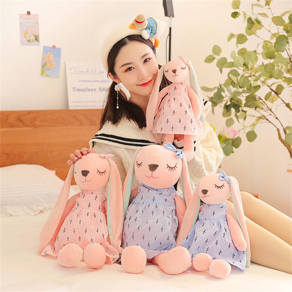 Adorable Cartoon Rabbit Plush Doll Soft Stuffed Toy Kid Hugging Pillow Gift