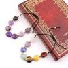 Seven-Color Chakra Natural Stone Crystal Woven Bracelet