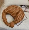 Niche underarm pleated bag women's autumn and winter new retro popular women's bag versatile portable soft knot dumpling bag