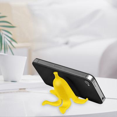 Yousheng Banana Peel Phone Holder 3D Printed Mobile Phone Stand for Desk Creative Banana Peel Shaped Table Decoration Gifts for Family Friends