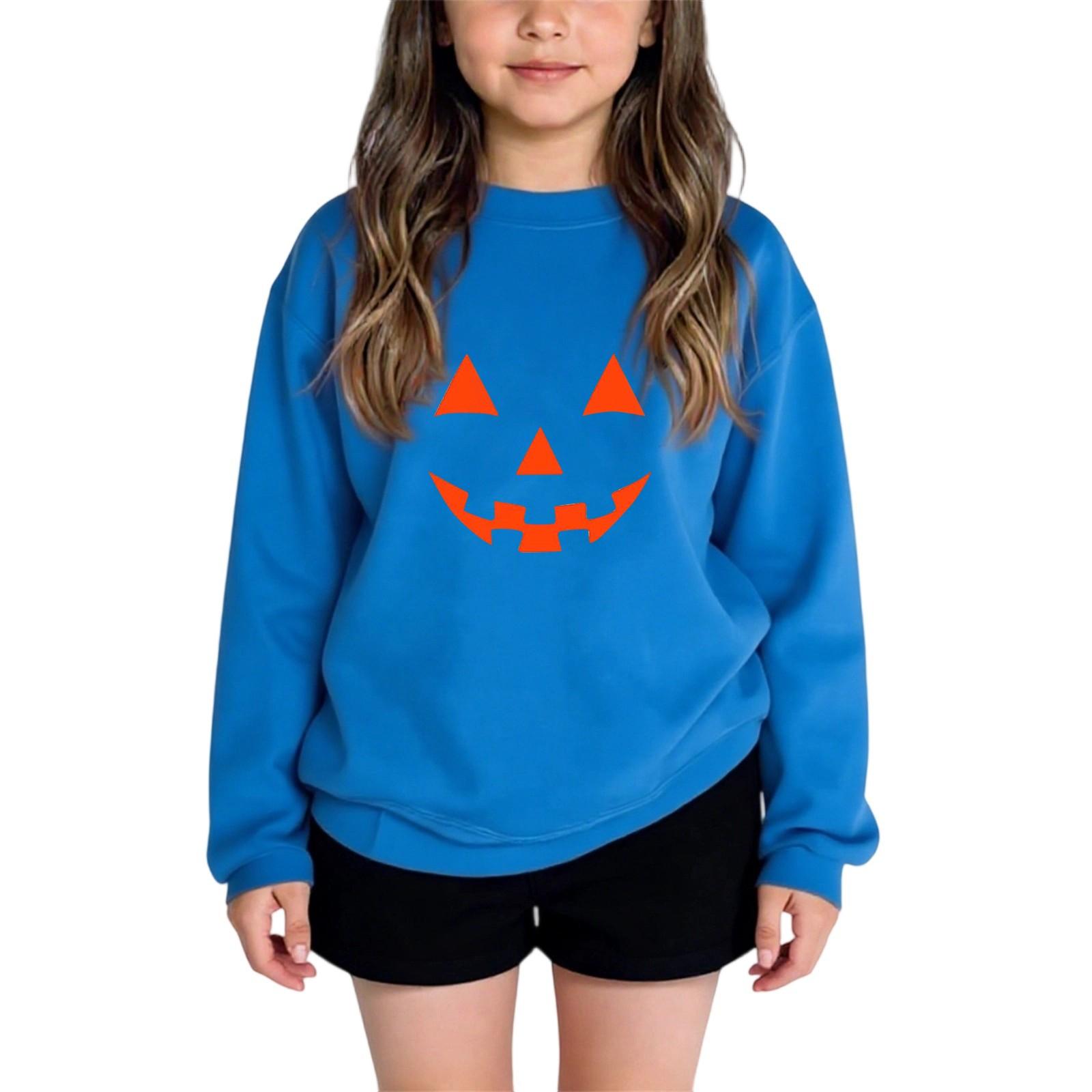 

Детские модные повседневные универсальные повседневные толстовки с круглым вырезом для мальчиков и девочек, повседневные лоскутные топы с длинными рукавами, свитшоты 130 синий