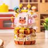 Mini Building Blocks Cute Piggy Set DIY Creative Animal Model Assembled Ornaments Toys and Gifts for Adults and Children