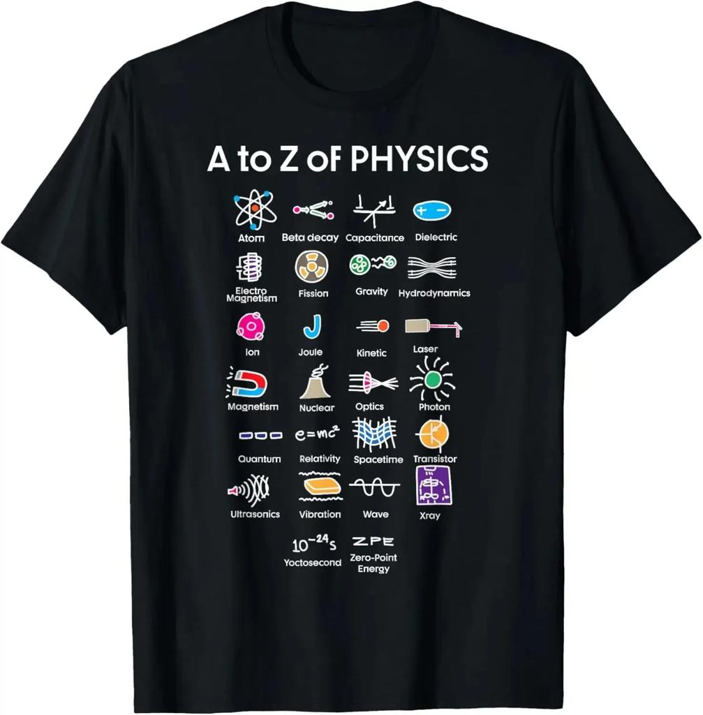 High Quality Cotton Quantum Physics String Theory Science Student Custom Printed Graphic Unisex Soft Comfortable T Shirt
