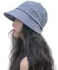 Casquette Hat Slimming Easy To Up To UV Heatstroke Prevention [KOZMOZ] Women's UV-Cut - Effect, Foldable, Carry, Spring/Summer, 100% Protection,