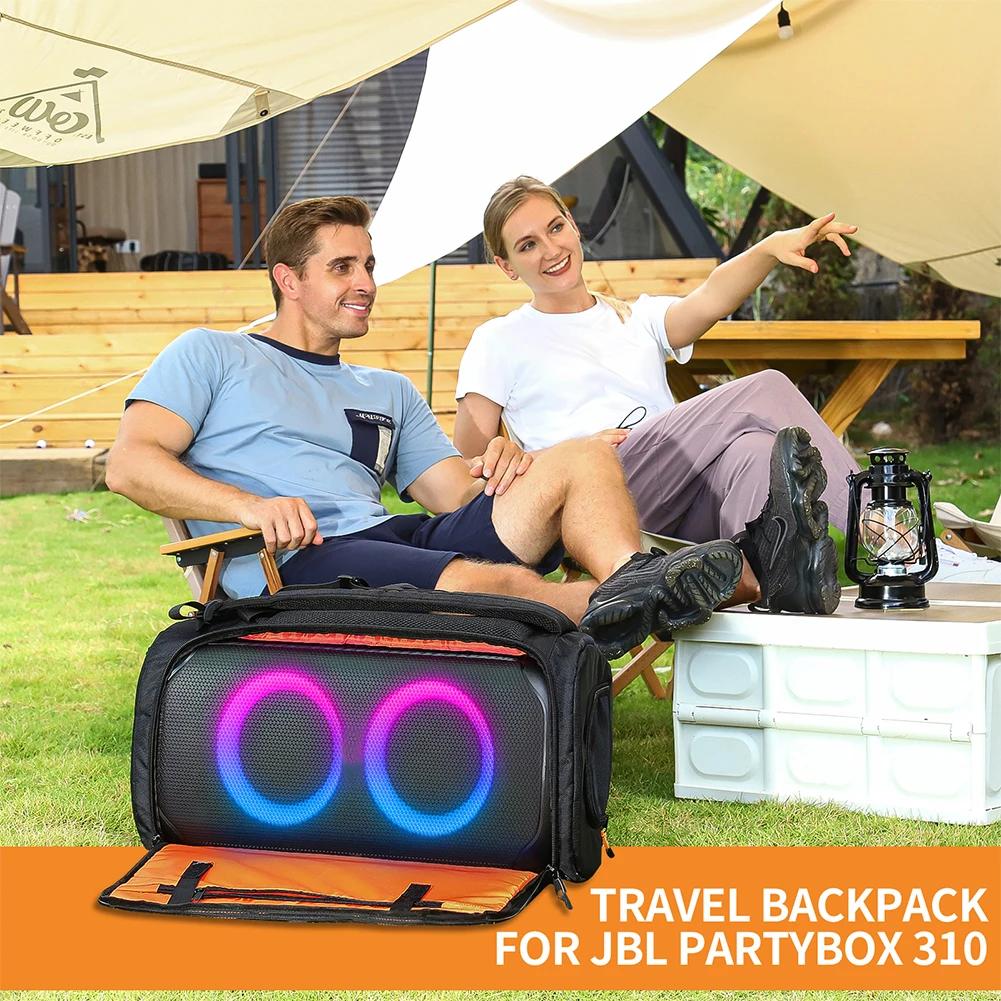 Speaker Storage Bag for JBL Partybox 310/110 Waterproof Large Capacity Foldable Bluetooth Speaker Travel Carrying Case