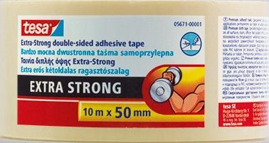 Tesa Fabric Tape for Carpets Double-Sided Strong 10M X 50Mm X 3