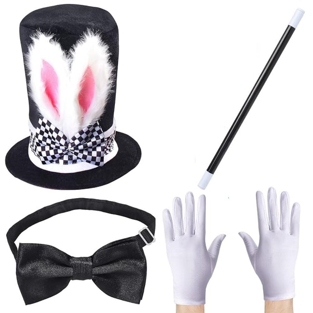 Western Halloween Children'S Double-Layer Cape, Magician Performance, Top Hat, Hat, Prop, Stage Performance Set