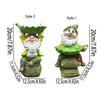 Resin Dwarf Sculpture Ornament Cute Art Statue Bird Water Bowl  for Bird Lovers Parrot