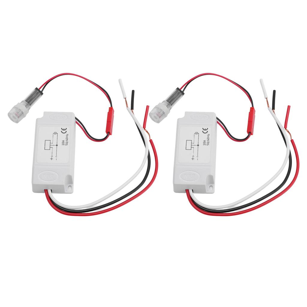 2PCS Light Control Sensor  Es Automatic Dusk To Dawn Photoelectric   with Probe for LED Fluorescent Street Lamp