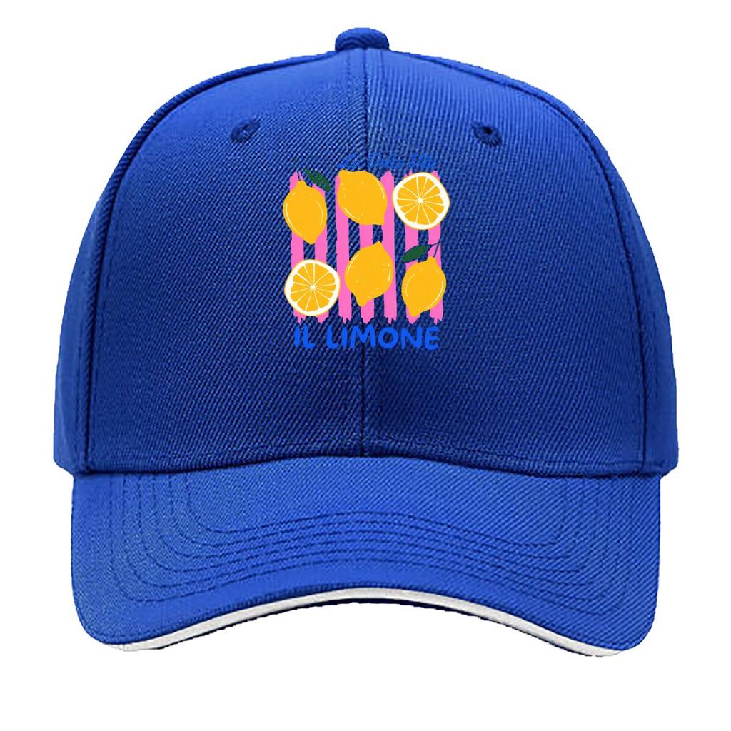 La Dolce Vita Il Limone Lemon Slice Art Sandwich Baseball Cap Unisex Women Sun Cap Outdoor Workouts Hat