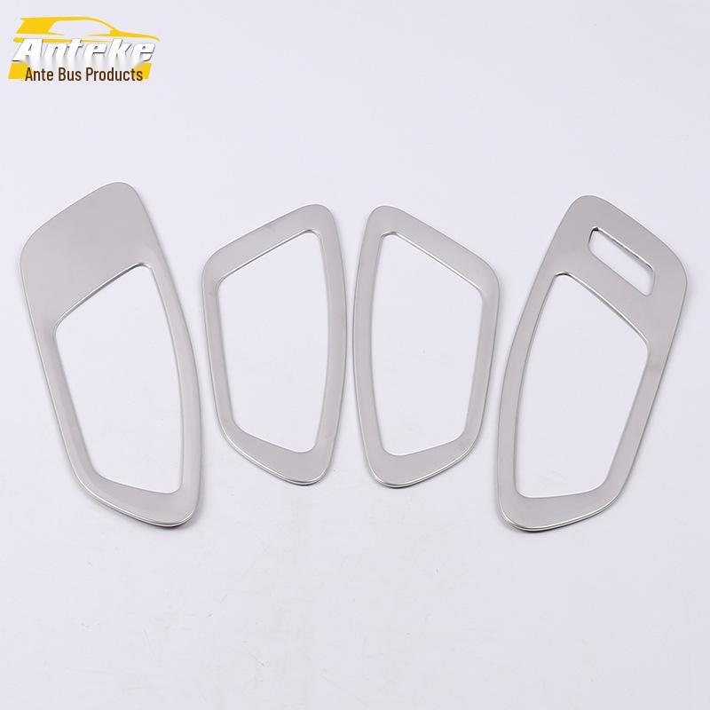 Compatible Decorative Sticker for Junpai D80 2019: Interior Door Handle Ring & Armrest Buckle
