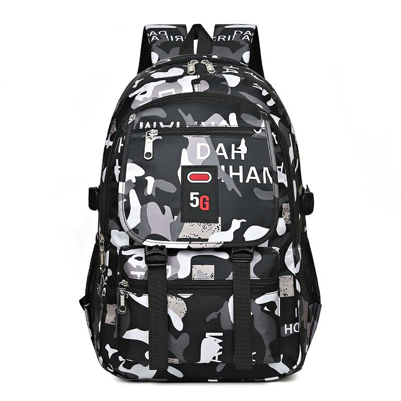 Large Capacity School Bag Men's Backpack Women's High School Fashion Campus Junior High School Student Backpack