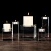 Modern Crystal Candle Holders Glass Candlestick Ornaments Creative Butter Lamp Holder  Indoor